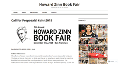 Desktop Screenshot of howardzinnbookfair.com